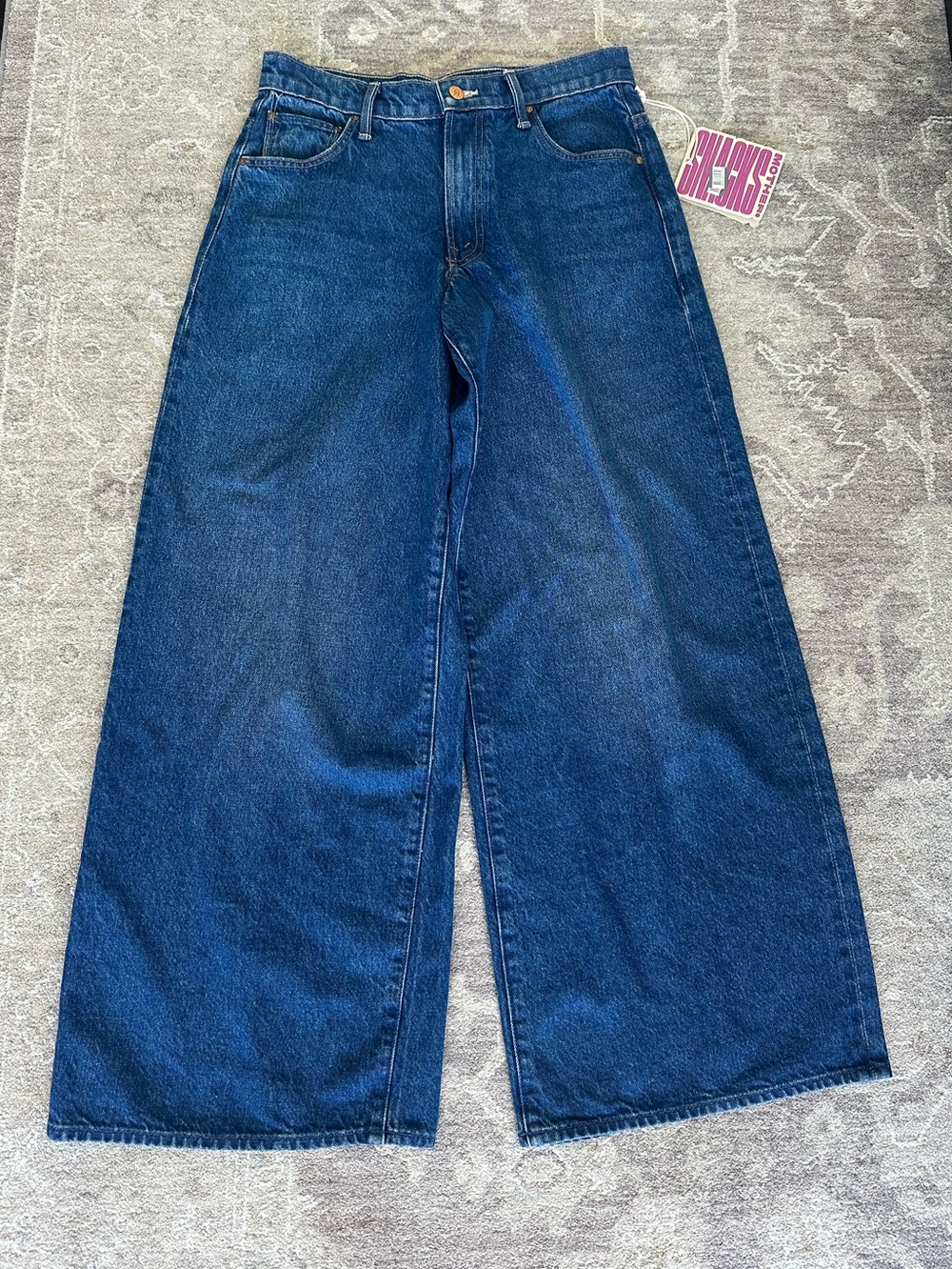 NWT MOTHER The Rigatoni Sneak Wide-Leg Jeans Size 27 Wash: Yes Chef